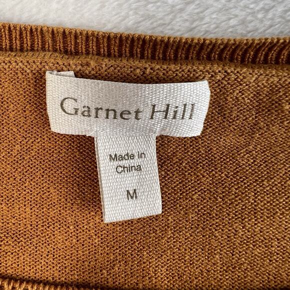 Sundance M Medium Sweater Silk Blend Gold Mustard Round Neck Long Sleeve Knit - Picture 6 of 13